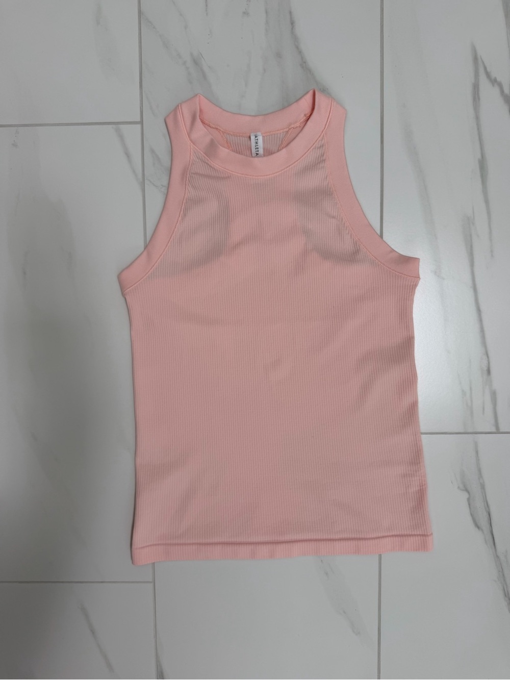 Athleta Renew Seamless Racerback Tank Top Light Pink